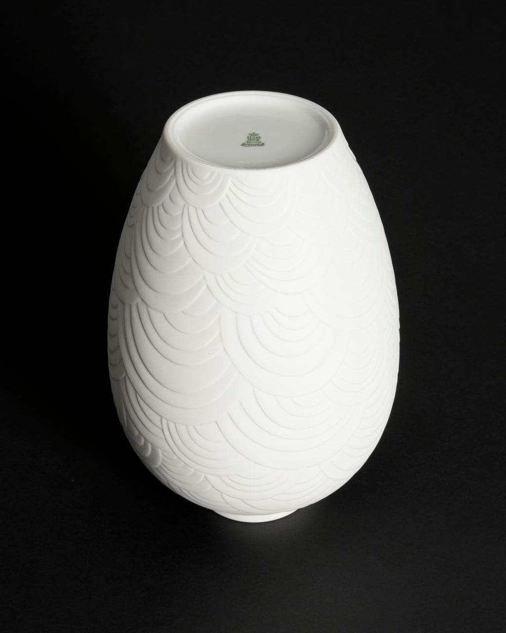Relief Bisque Porcelain Vase – Heinrich Porzellan, 1960s–1970s