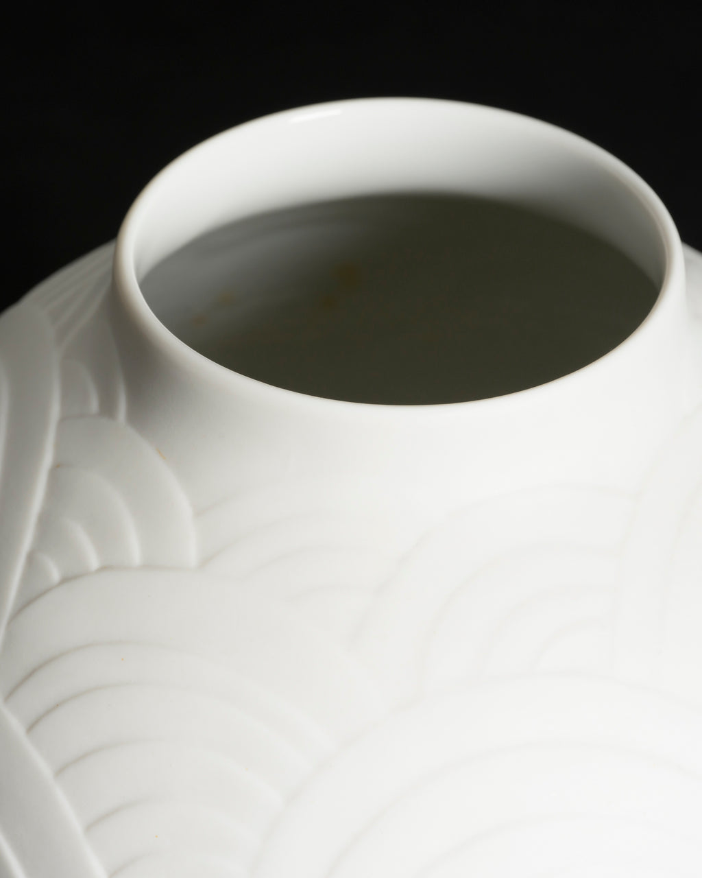 Relief Bisque Porcelain Vase – Heinrich Porzellan, 1960s–1970s