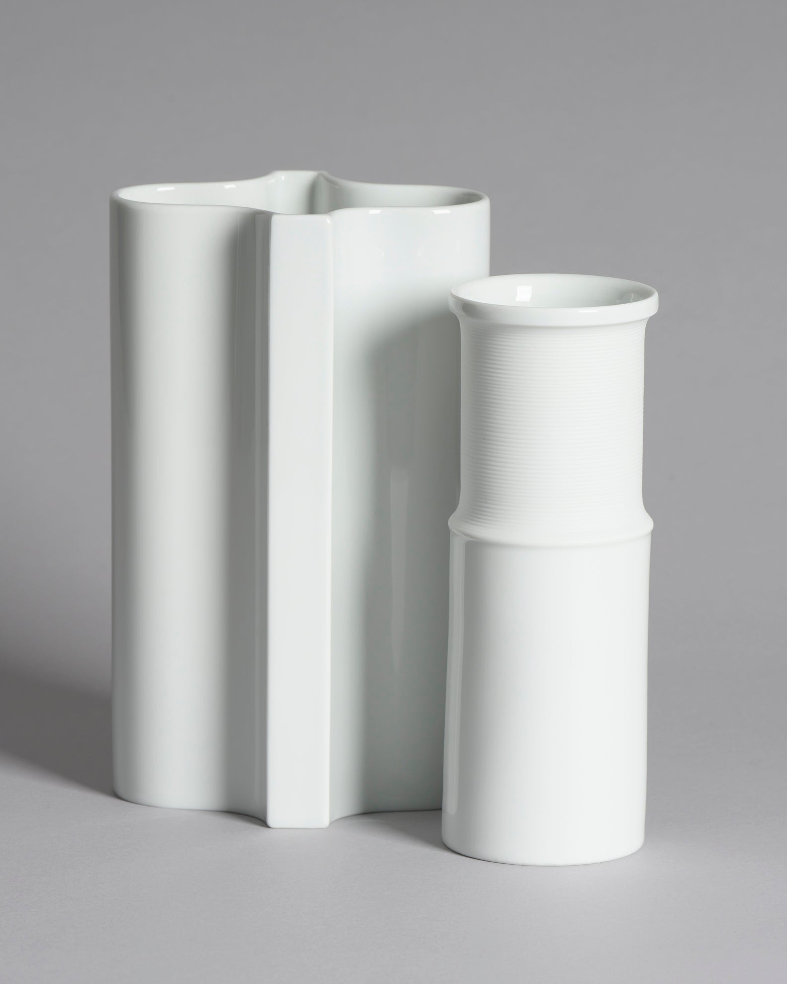 Porcelain Vase Duo – Tapio Wirkkala for Rosenthal, 1970s