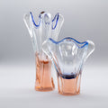 Blue and Pink Glass Duo – Josef Hospodka for Chřibská / Borské Sklo, 1960s