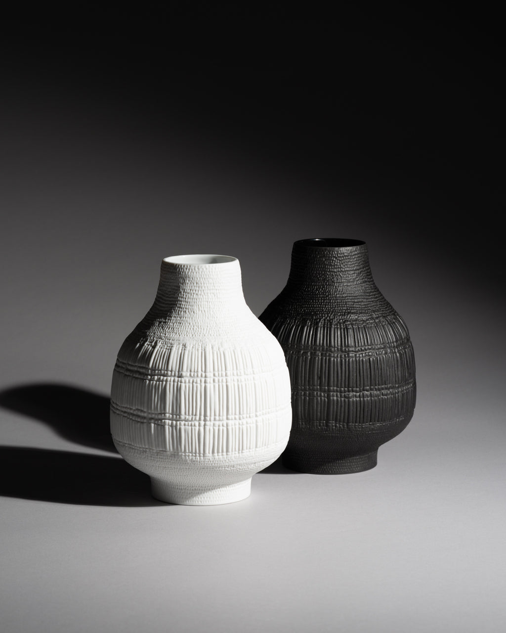 Structura Bisque Porcelain Duo – Elsa Fischer-Treyden & Margret Hildebrand for Rosenthal, 1970s