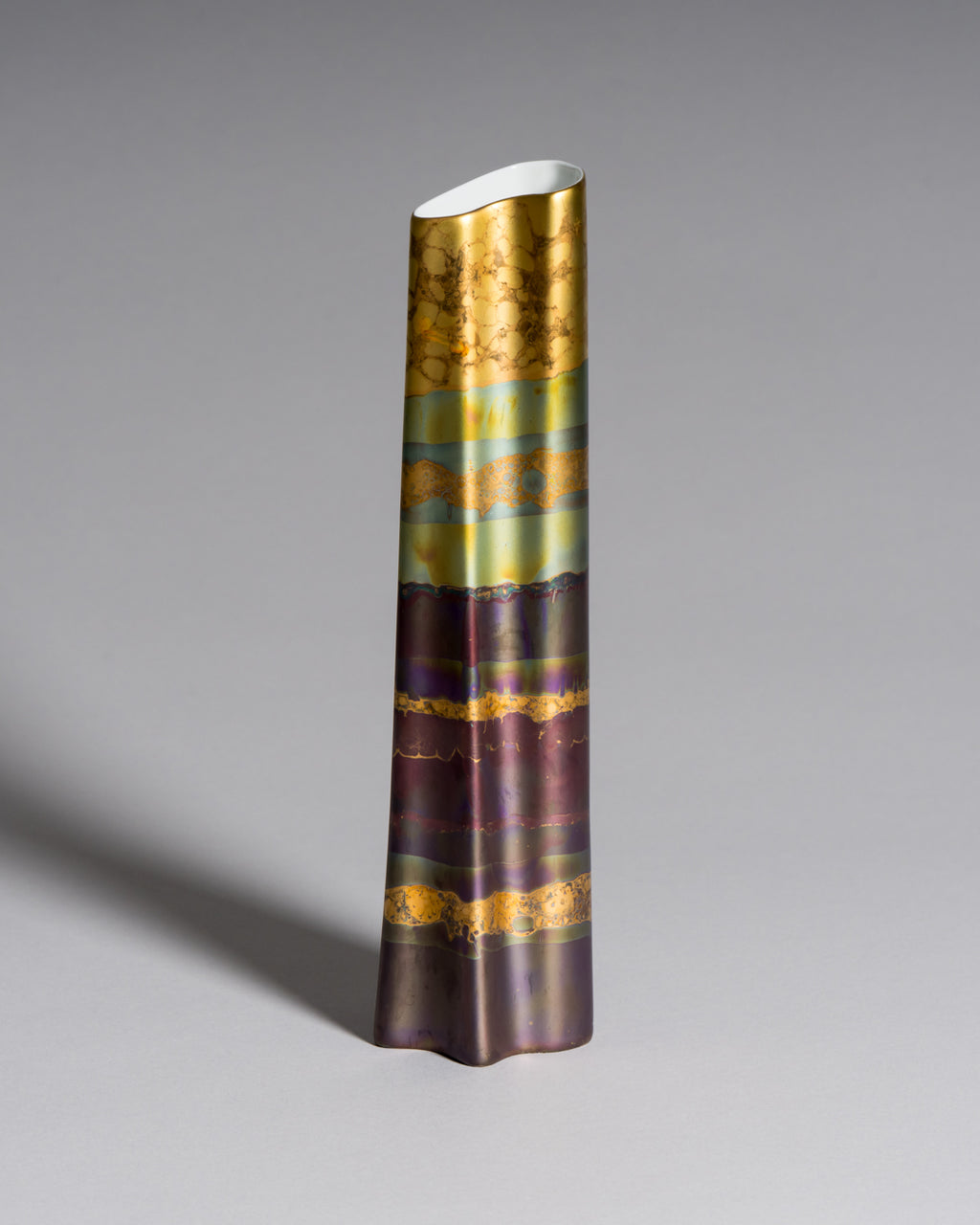 Porcelain Vase Trio “Eosin” – Johan van Loon & Helmut Drexler for Rosenthal, 1980s