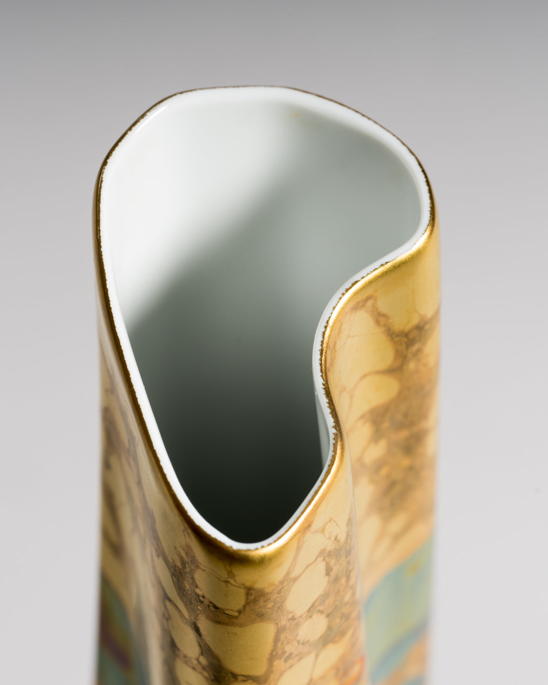 Porcelain Vase Trio “Eosin” – Johan van Loon & Helmut Drexler for Rosenthal, 1980s