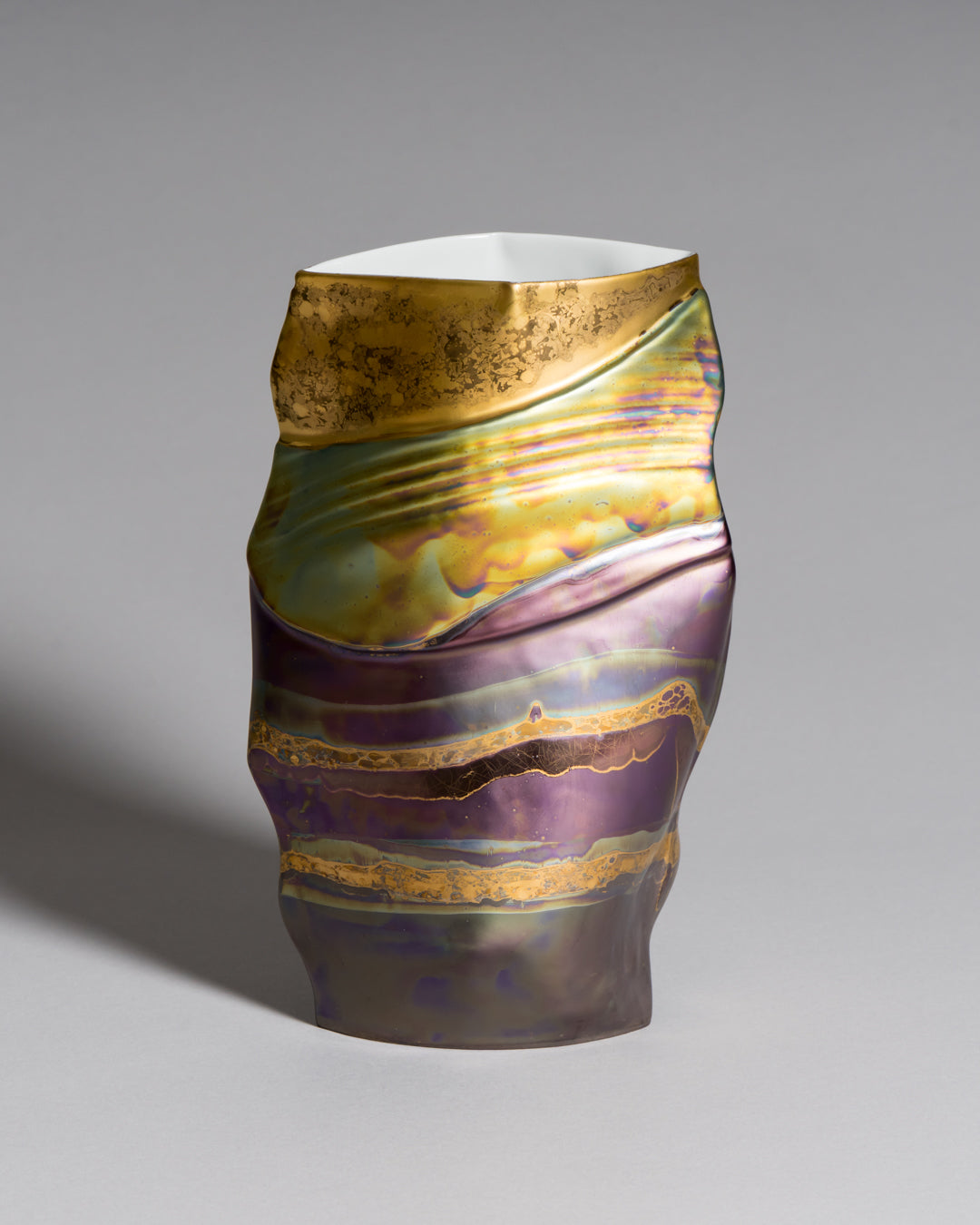 Porcelain Vase Trio “Eosin” – Johan van Loon & Helmut Drexler for Rosenthal, 1980s