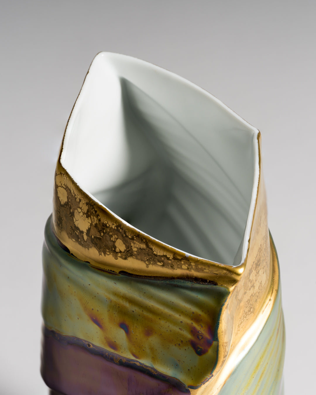 Porcelain Vase Trio “Eosin” – Johan van Loon & Helmut Drexler for Rosenthal, 1980s