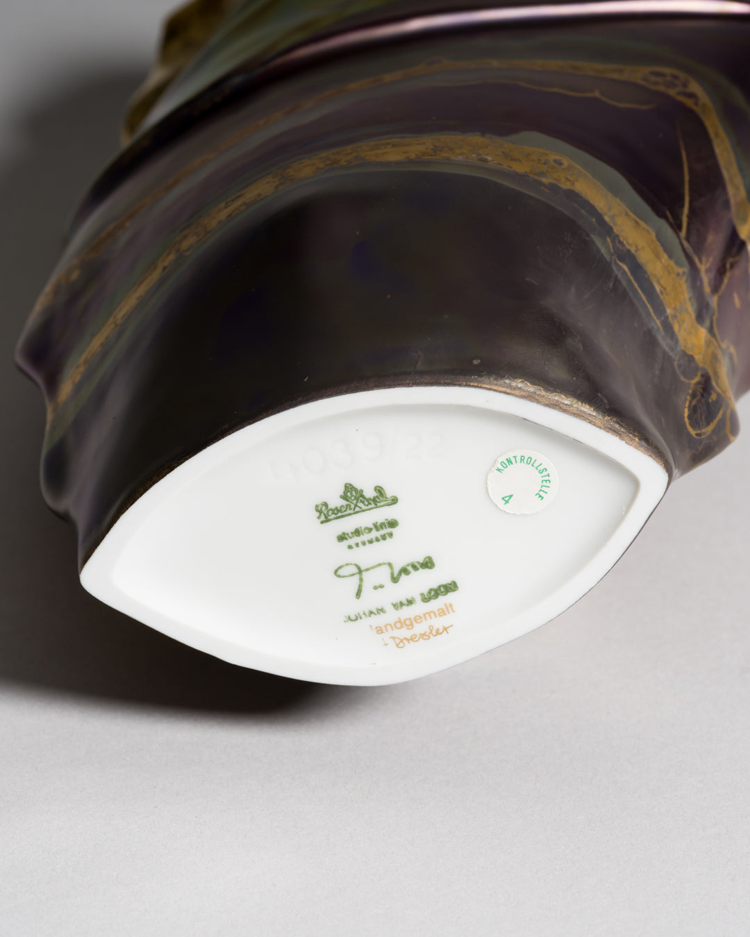 Porcelain Vase Trio “Eosin” – Johan van Loon & Helmut Drexler for Rosenthal, 1980s