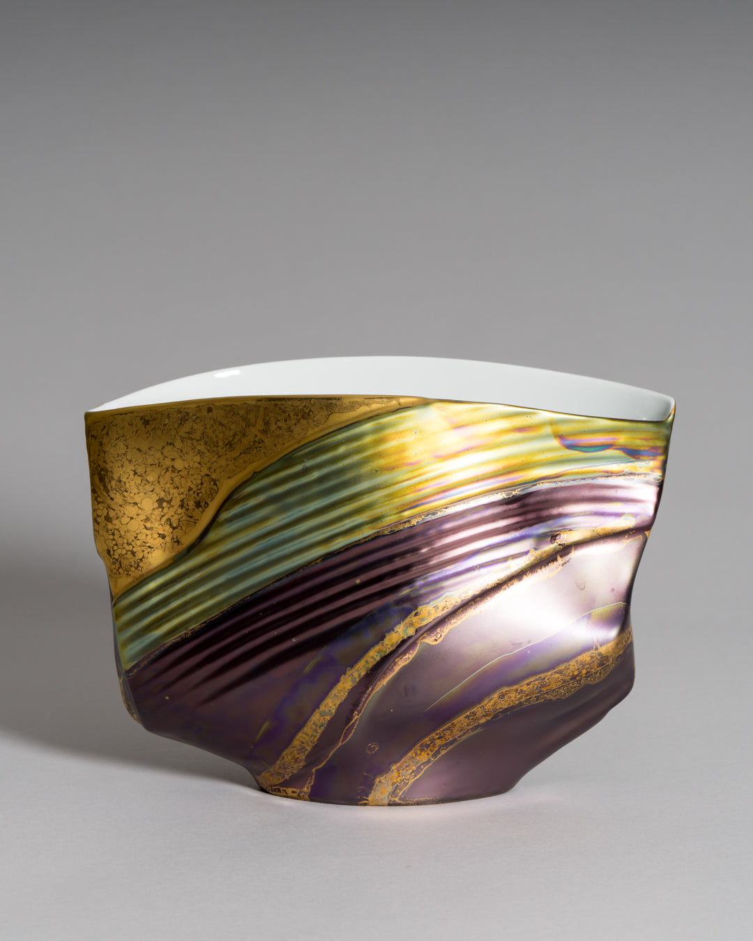 Porcelain Vase Trio “Eosin” – Johan van Loon & Helmut Drexler for Rosenthal, 1980s