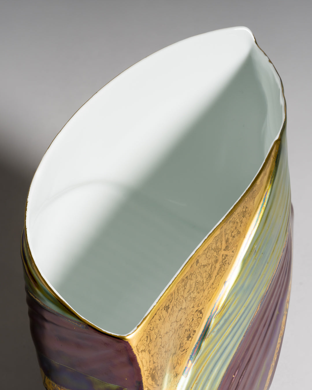 Porcelain Vase Trio “Eosin” – Johan van Loon & Helmut Drexler for Rosenthal, 1980s