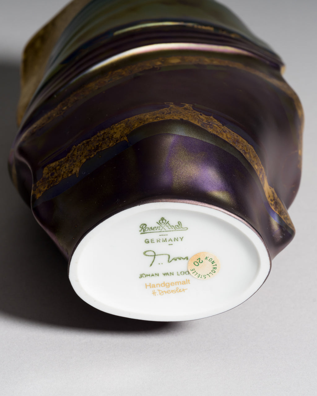 Eosin Porcelain Vase Duo – Johan van Loon & Helmut Drexler for Rosenthal, 1990s