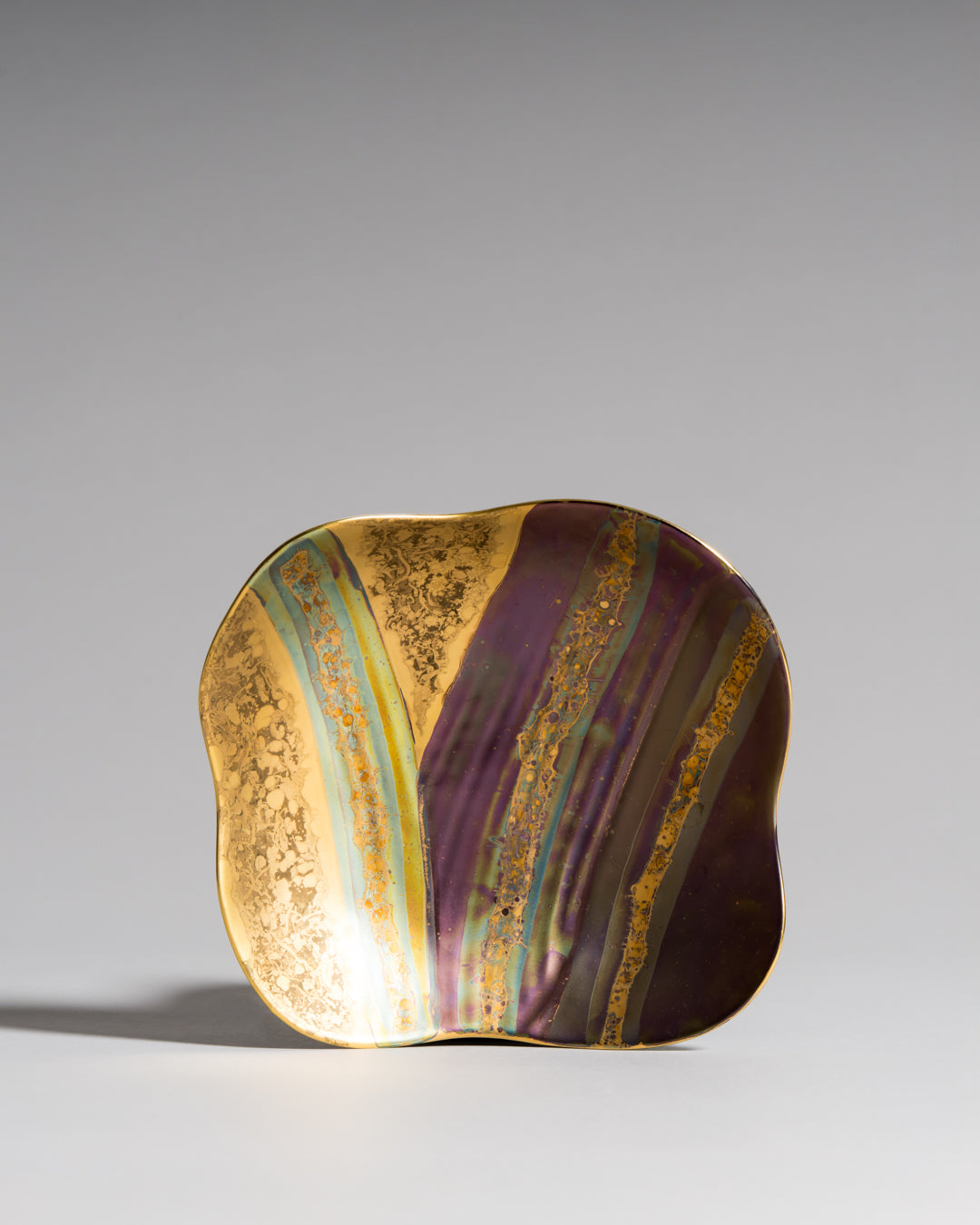 Eosin Satin Porcelain Vase & Bowl Trio – Johan van Loon Forms & Helmut Drexler for Rosenthal, 1990s