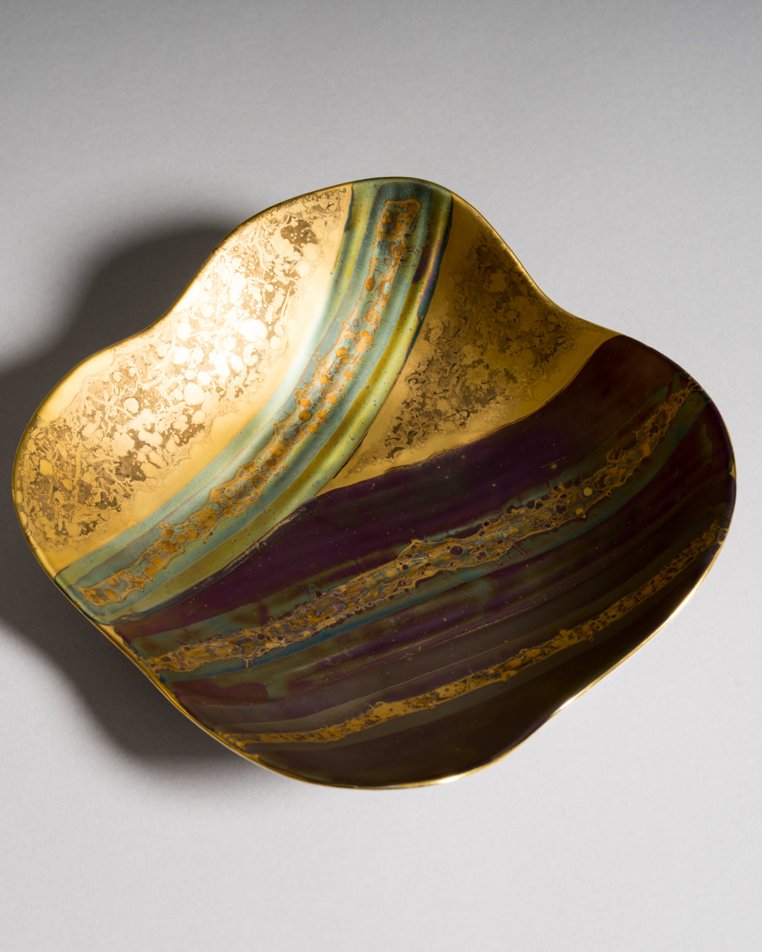 Eosin Satin Porcelain Vase & Bowl Trio – Johan van Loon Forms & Helmut Drexler for Rosenthal, 1990s
