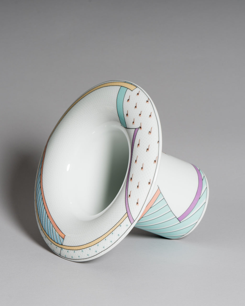 Vase & Bowl Duo “Century / New Wave” – Tapio Wirkkala & Dorothy Hafner for Rosenthal, 1980s