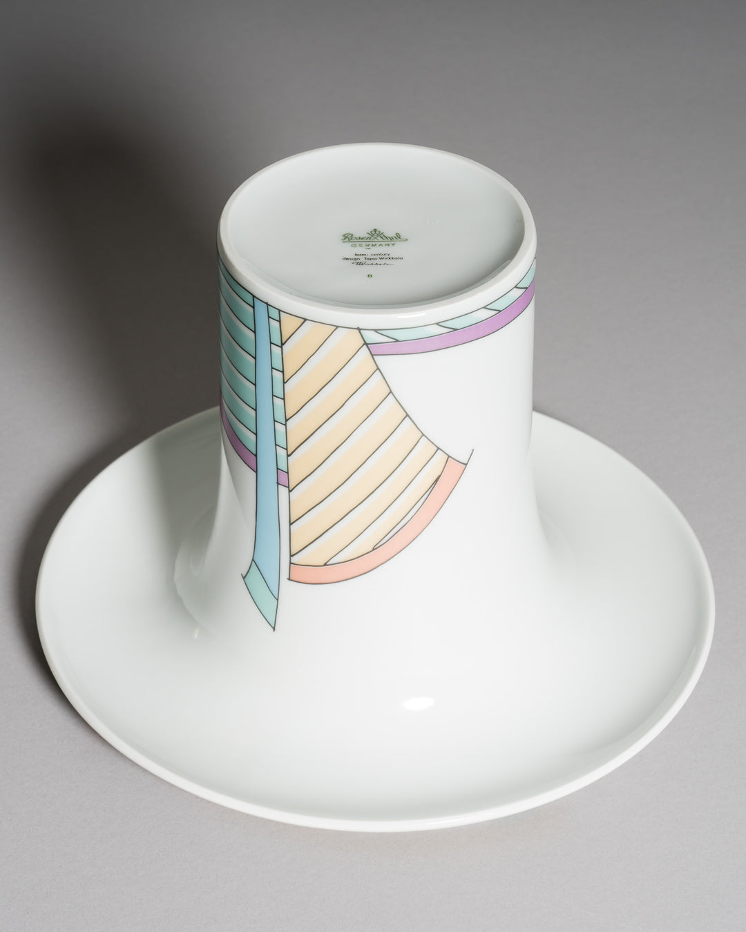 Vase & Bowl Duo “Century / New Wave” – Tapio Wirkkala & Dorothy Hafner for Rosenthal, 1980s