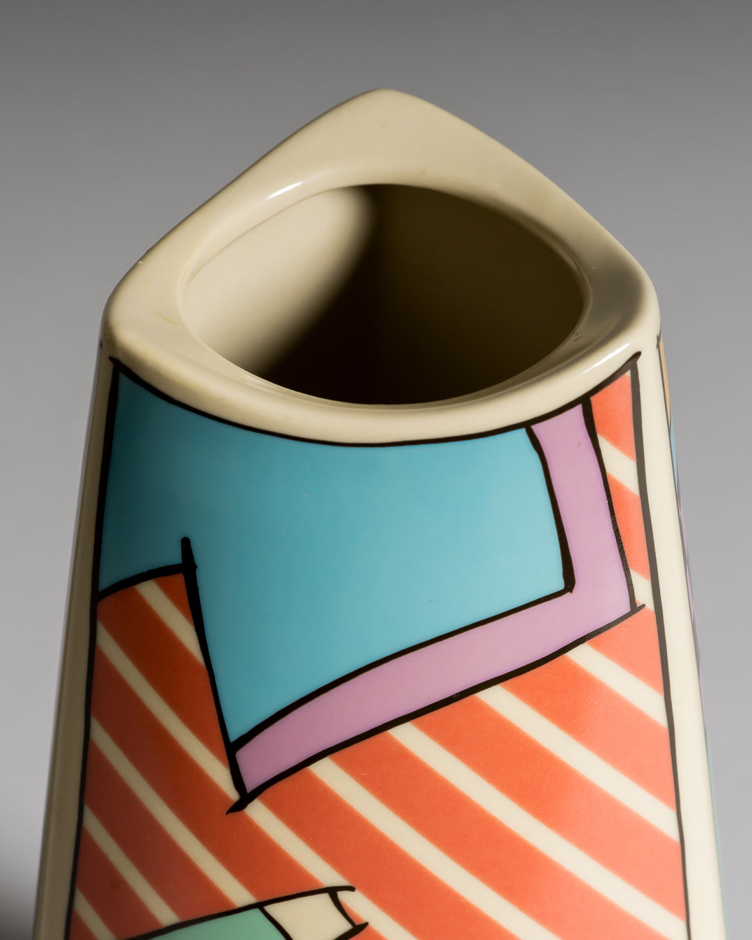 Flash Porcelain Vase Duo & Candleholder Pair – Dorothy Hafner for Rosenthal, 1980s
