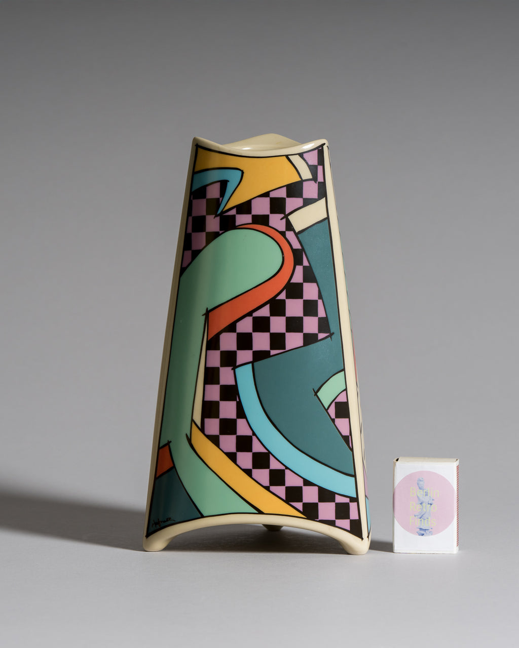 Flash Porcelain Vase Duo & Candleholder Pair – Dorothy Hafner for Rosenthal, 1980s