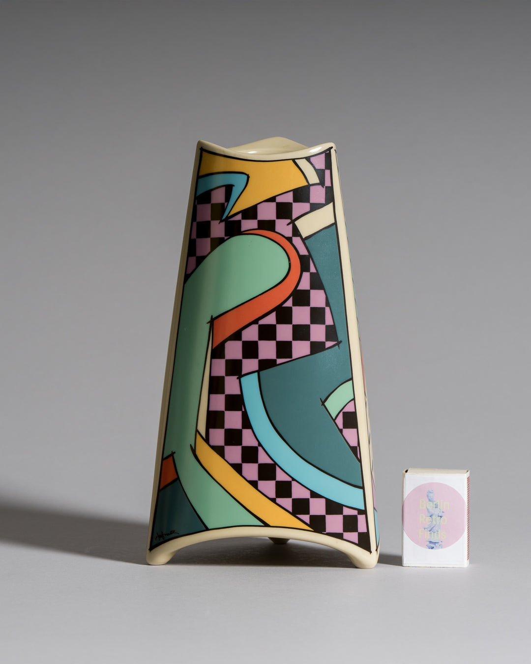 Flash Porcelain Vase Duo & Candleholder Pair – Dorothy Hafner for Rosenthal, 1980s