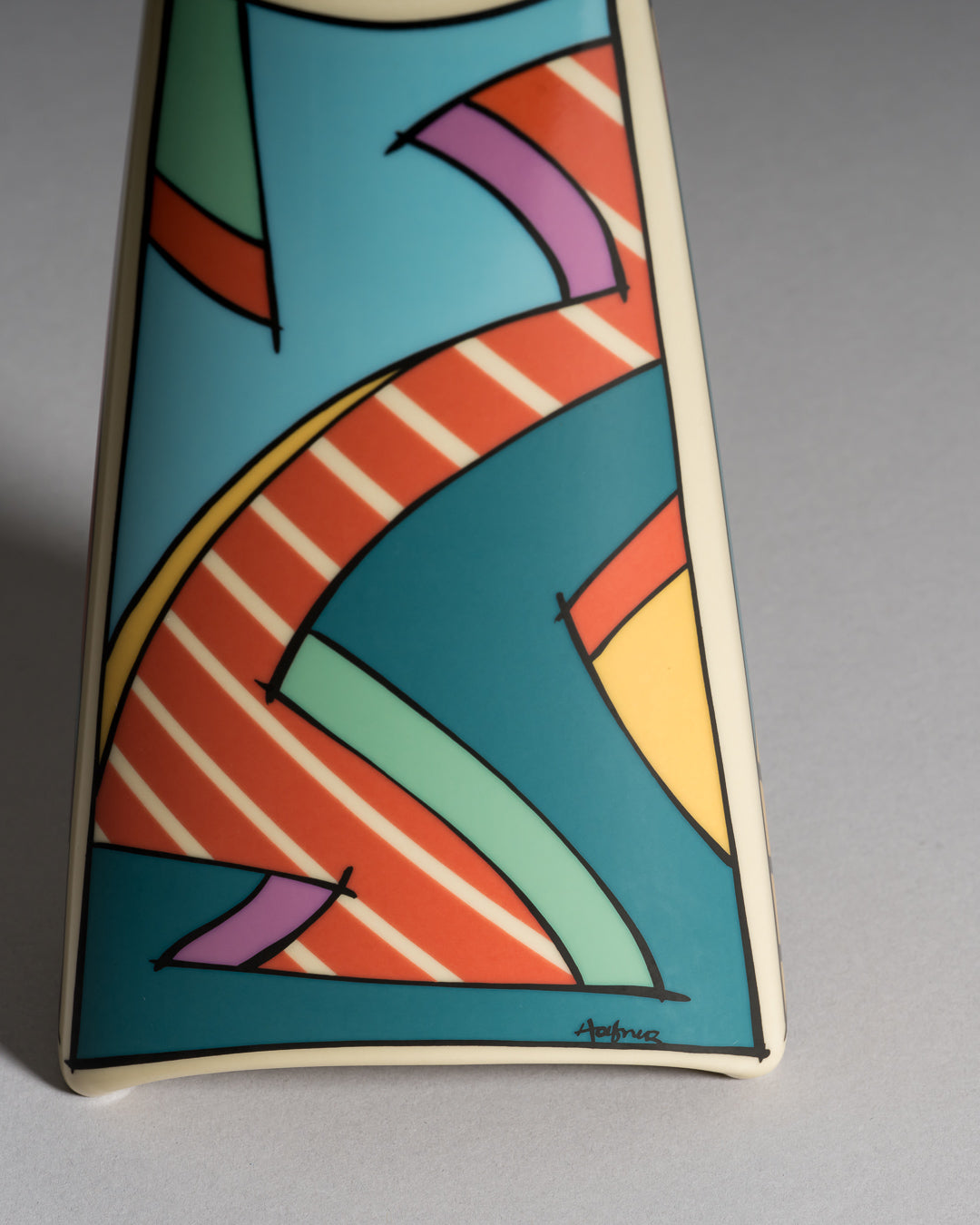 Flash Porcelain Vase Duo & Candleholder Pair – Dorothy Hafner for Rosenthal, 1980s