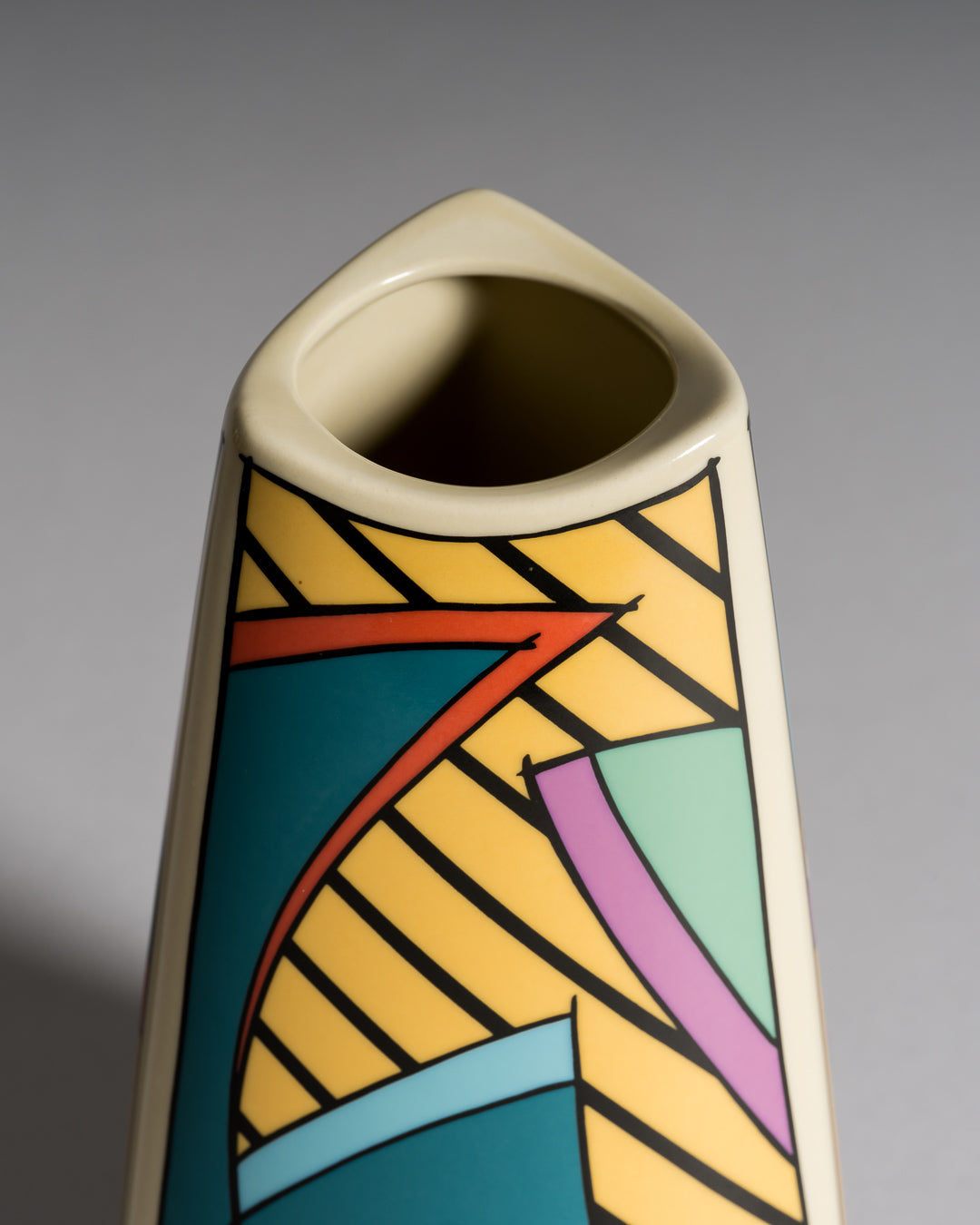 Flash Porcelain Vase Duo & Candleholder Pair – Dorothy Hafner for Rosenthal, 1980s