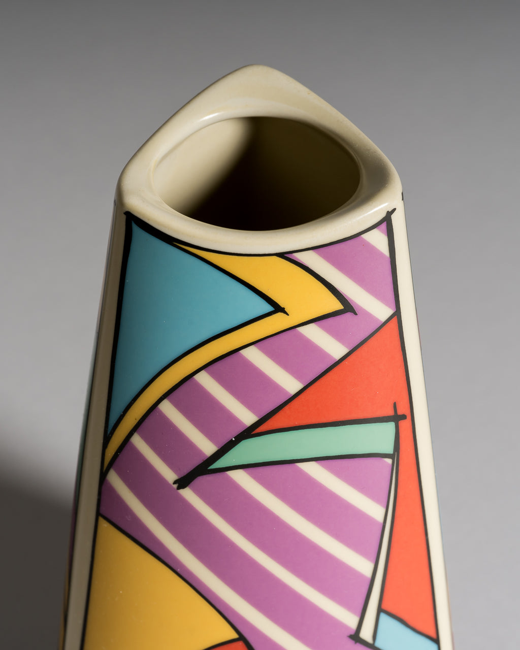 Flash Porcelain Vase Duo & Ashtray – Dorothy Hafner for Rosenthal, 1980s