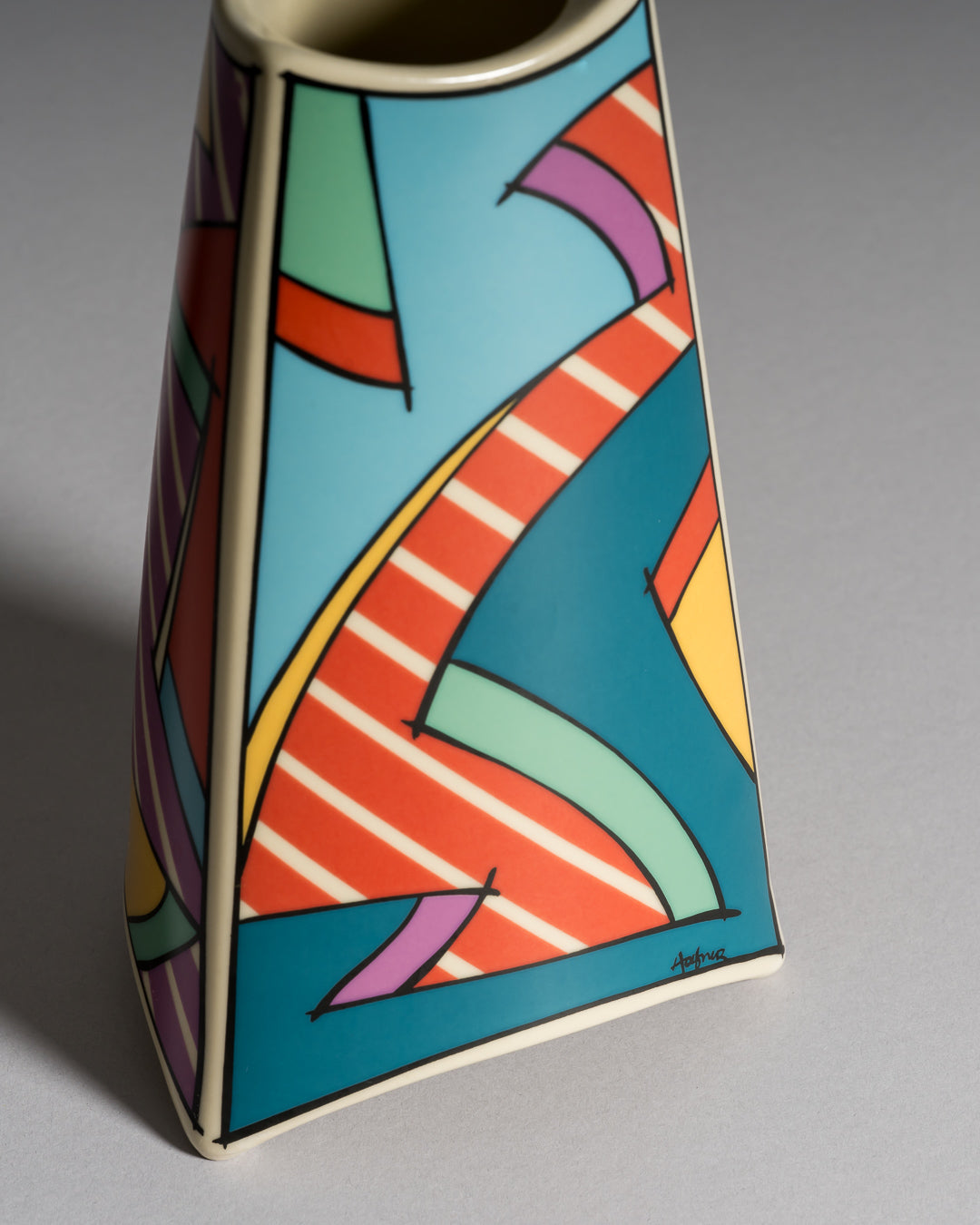 Flash Porcelain Vase Duo & Ashtray – Dorothy Hafner for Rosenthal, 1980s