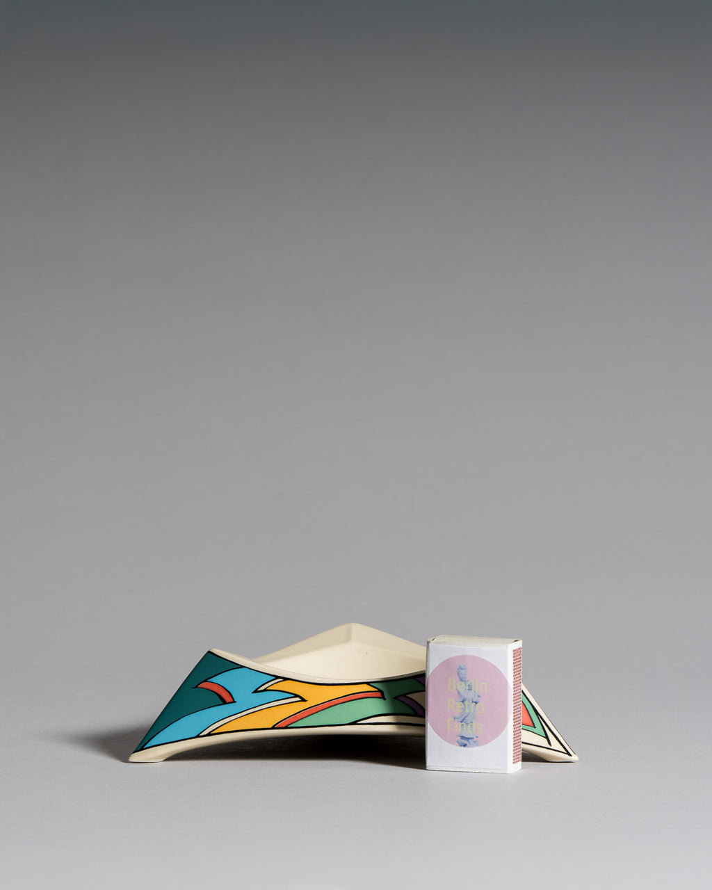 Flash Porcelain Vase Duo & Ashtray – Dorothy Hafner for Rosenthal, 1980s