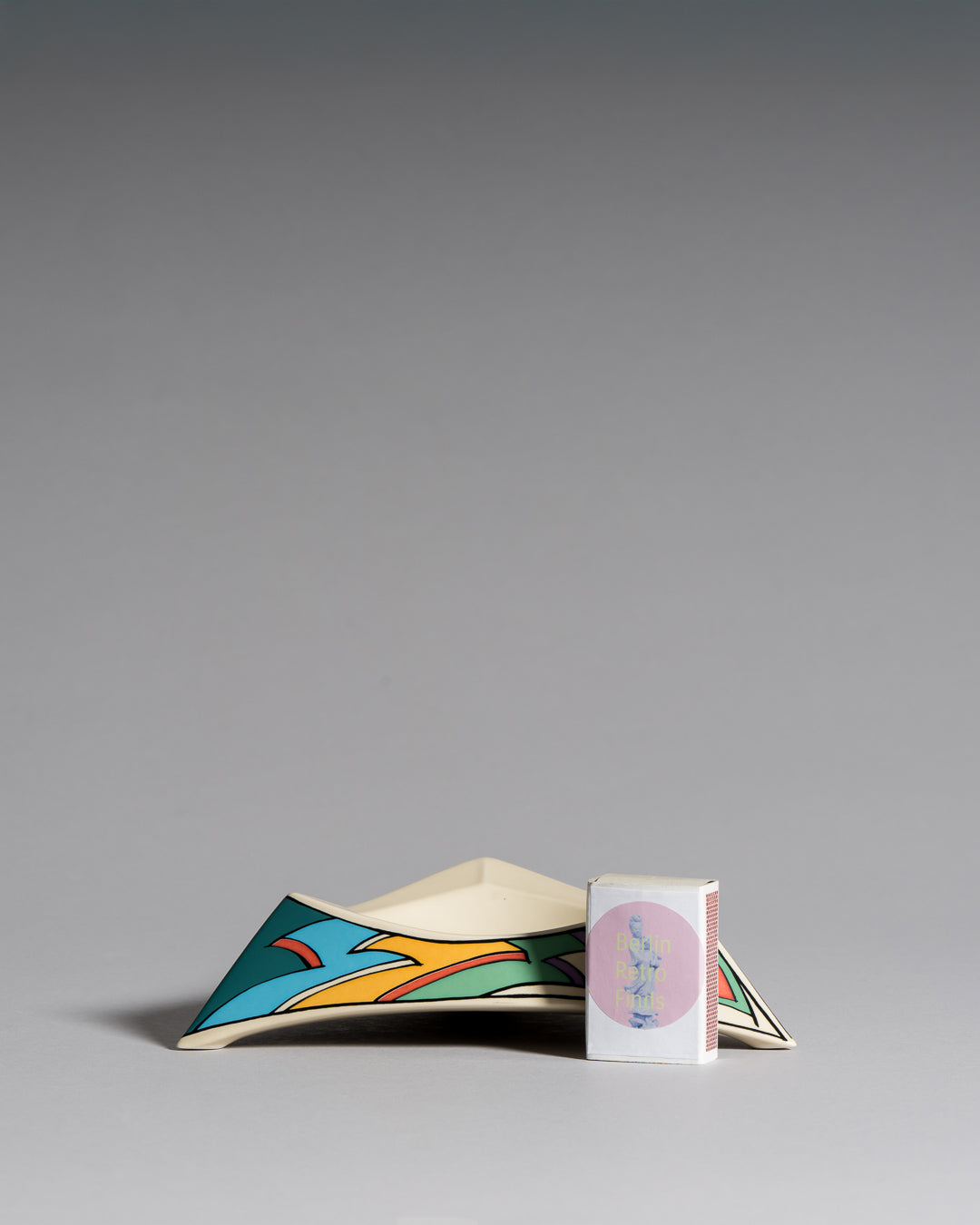 Flash Porcelain Vase Duo & Ashtray – Dorothy Hafner for Rosenthal, 1980s