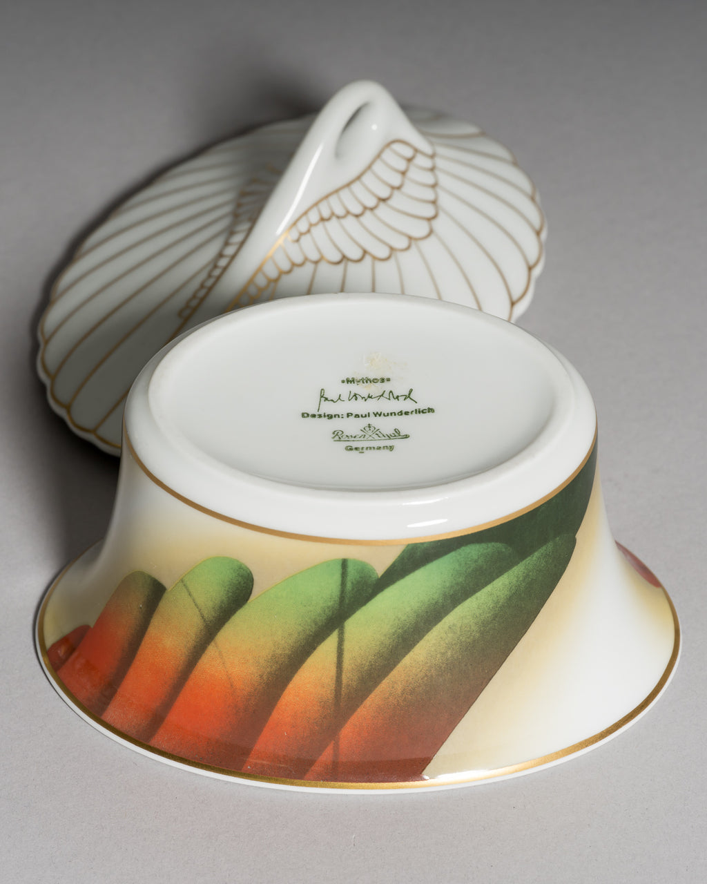 Porcelain Lidded Box “Mythos Icaria” – Paul Wunderlich for Rosenthal, 1990s