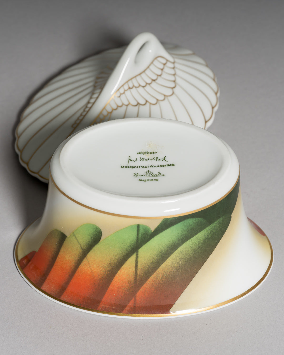 Porcelain Lidded Box “Mythos Icaria” – Paul Wunderlich for Rosenthal, 1990s