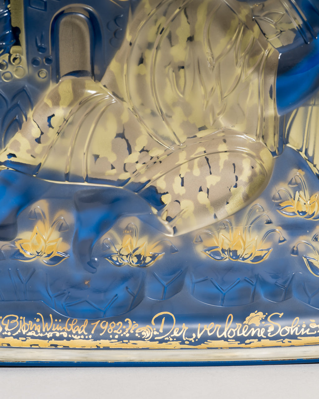 Signed Art Glass Wall Plaque “Der Verlorene Sohn” - Bjørn Wiinblad for Rosenthal, 1982