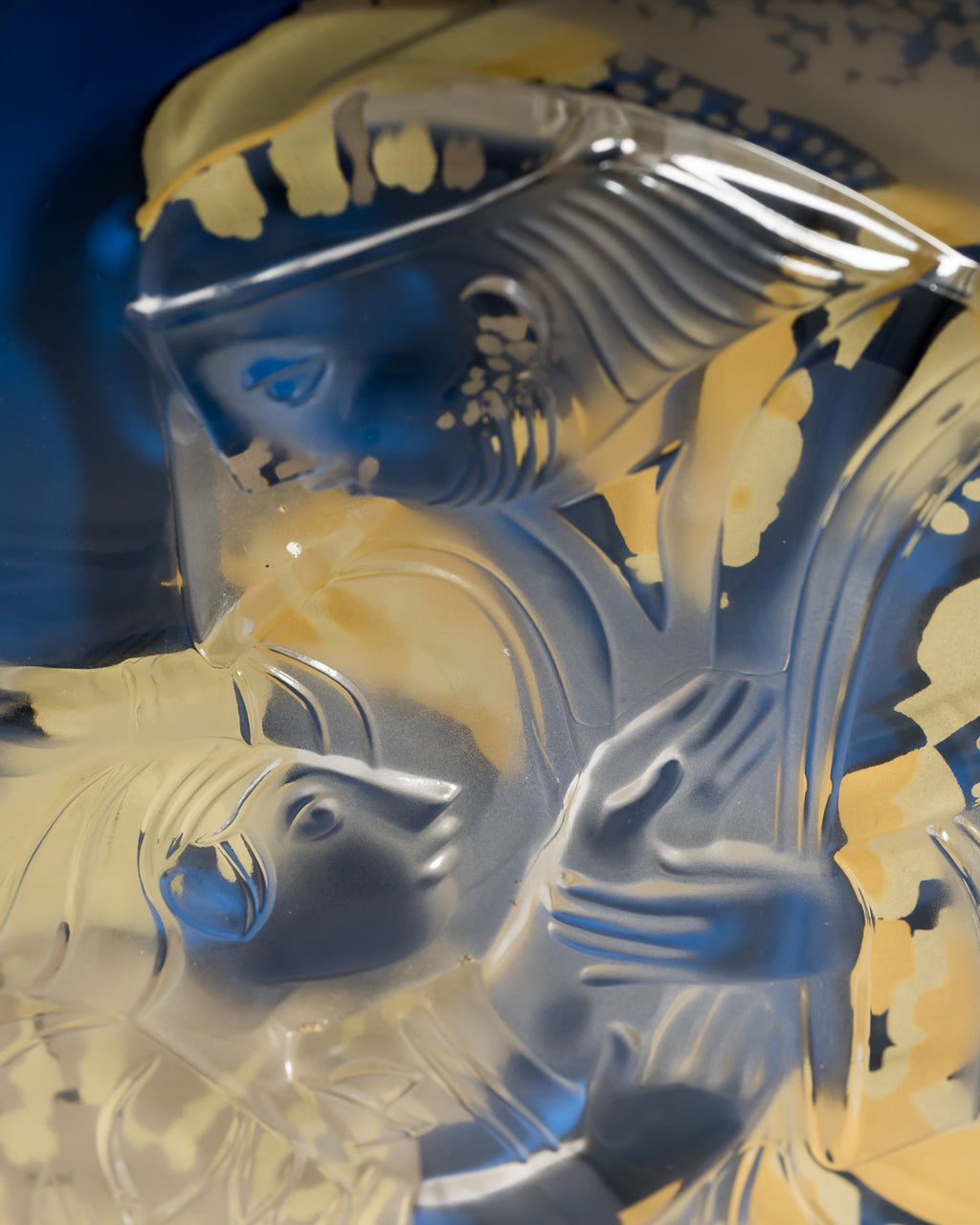 Signed Art Glass Wall Plaque “Der Verlorene Sohn” - Bjørn Wiinblad for Rosenthal, 1982