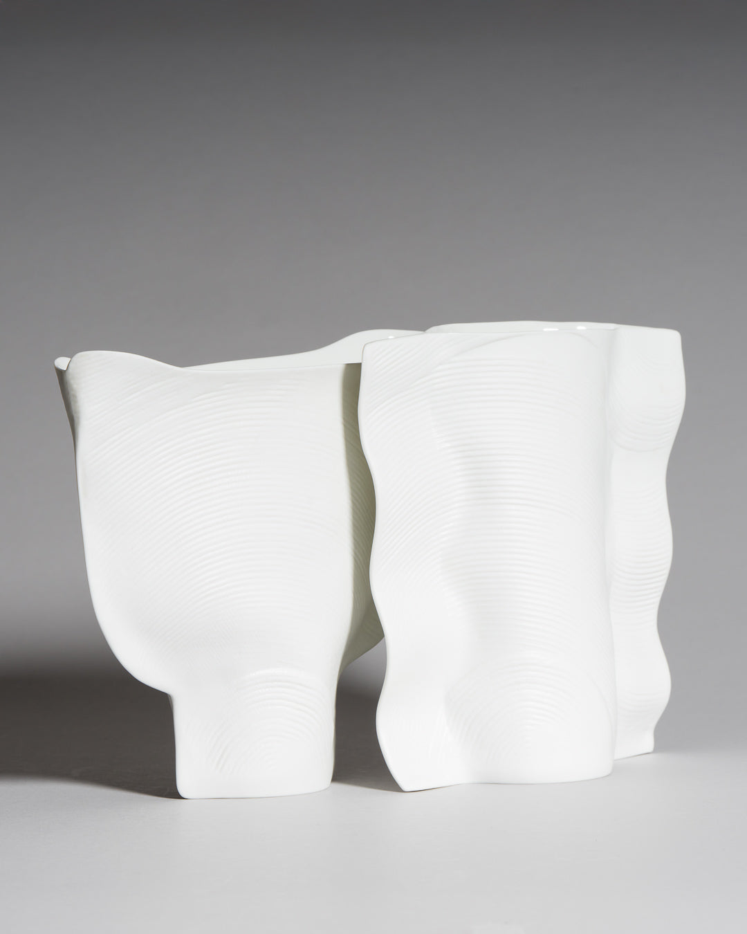 Porcelain Vase Duo – Johan van Loon for Rosenthal, 1980s