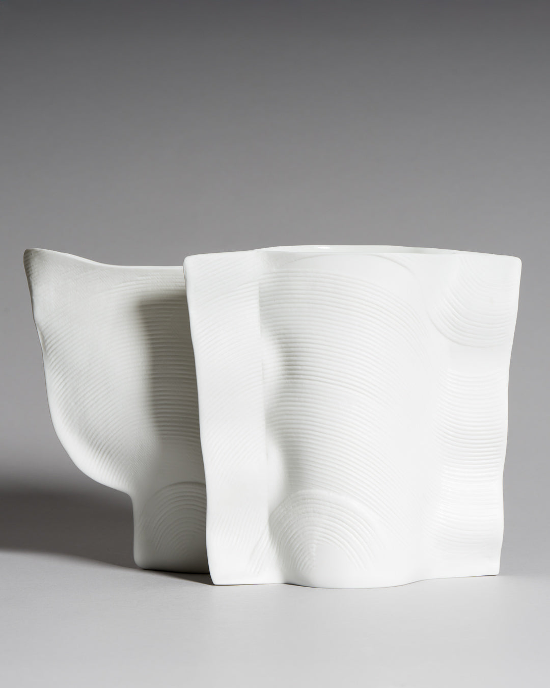 Porcelain Vase Duo – Johan van Loon for Rosenthal, 1980s
