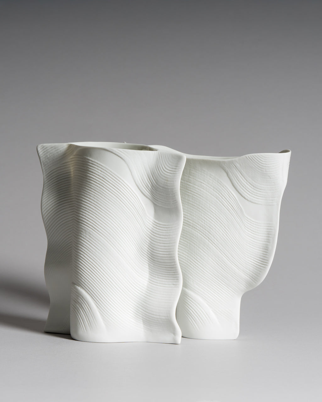Porcelain Vase Duo – Johan van Loon for Rosenthal, 1980s