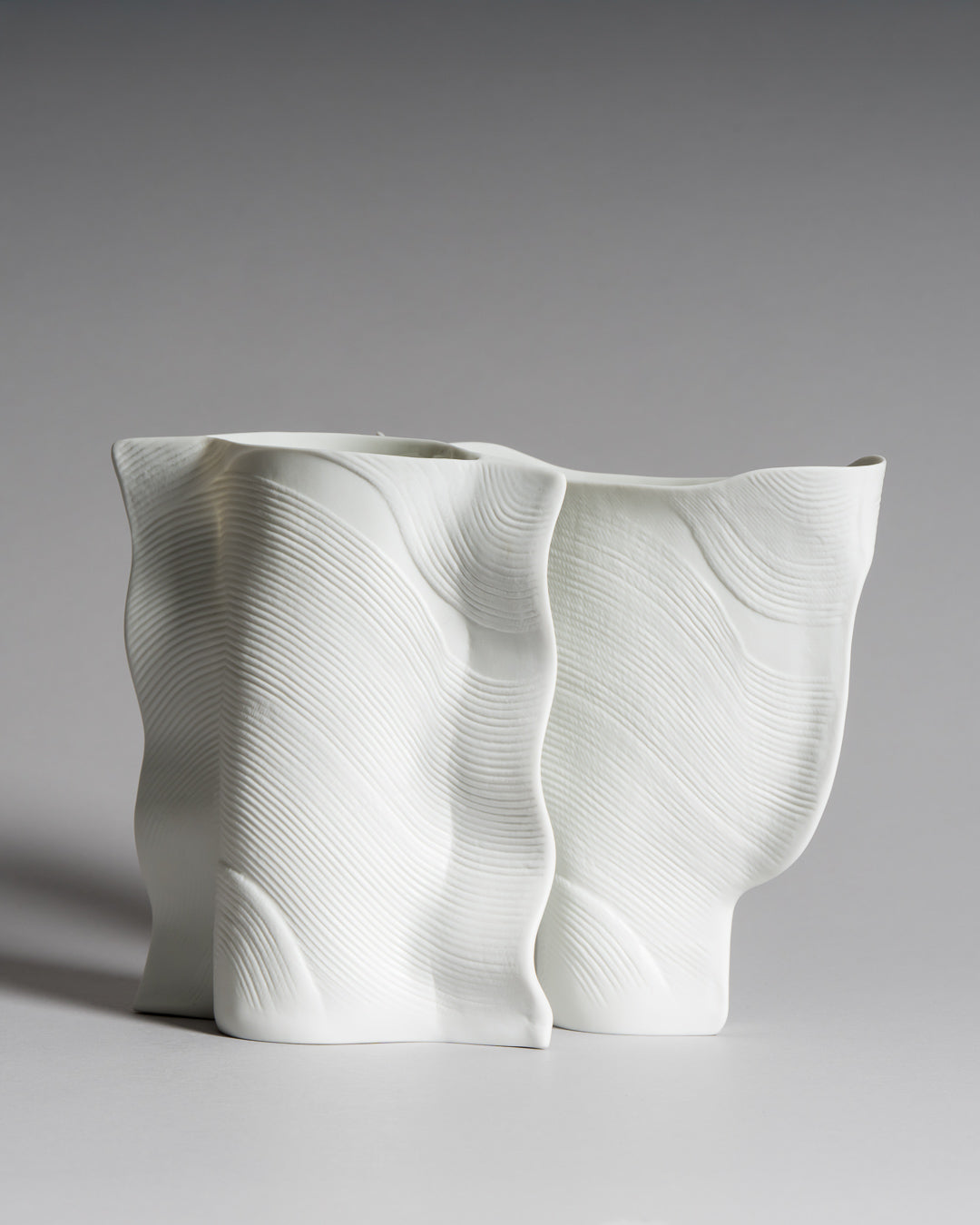 Porcelain Vase Duo – Johan van Loon for Rosenthal, 1980s