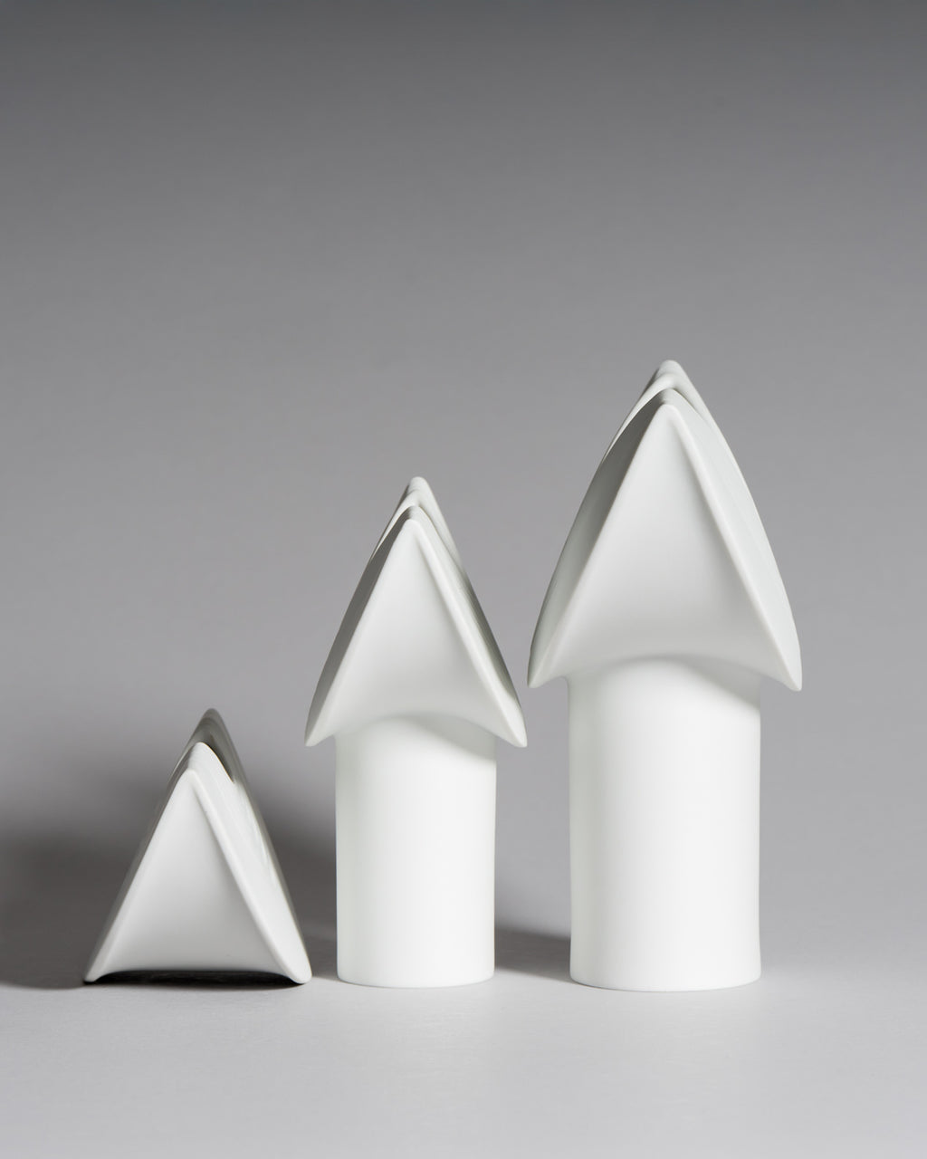 Vase Trio “Totem” – Ambrogio Pozzi for Rosenthal, 1984