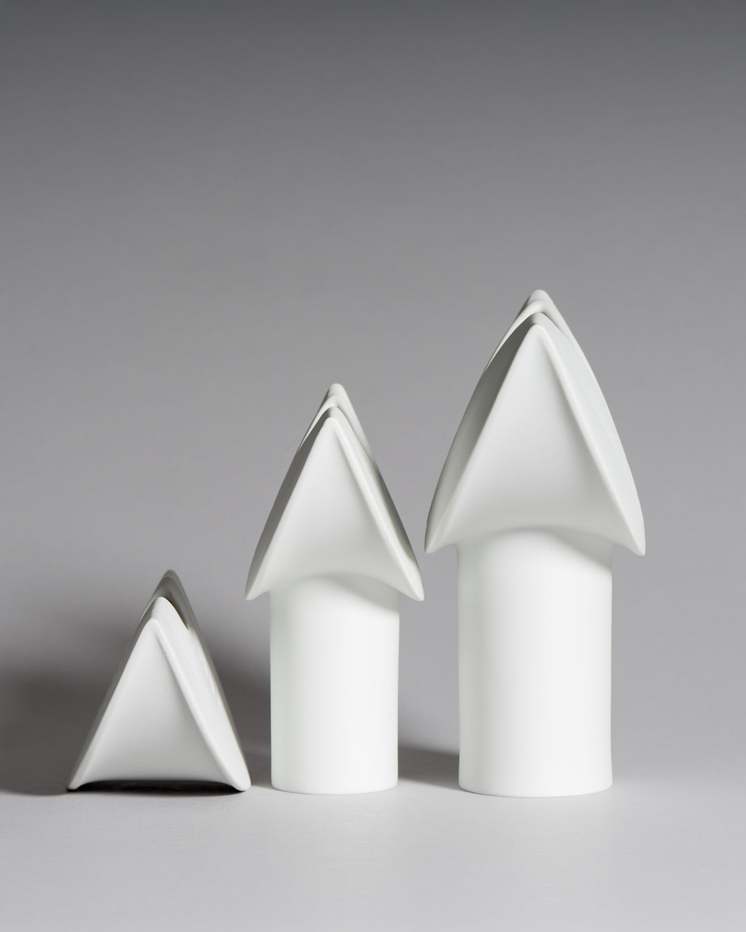 Vase Trio “Totem” – Ambrogio Pozzi for Rosenthal, 1984