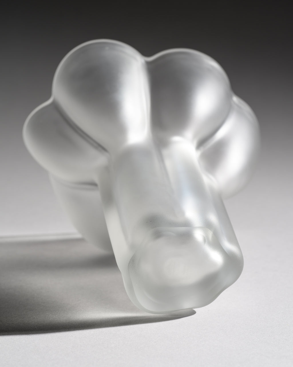 Petal-Rim Satin Glass Vase Duo - Tapio Wirkkala for Rosenthal, 1970s