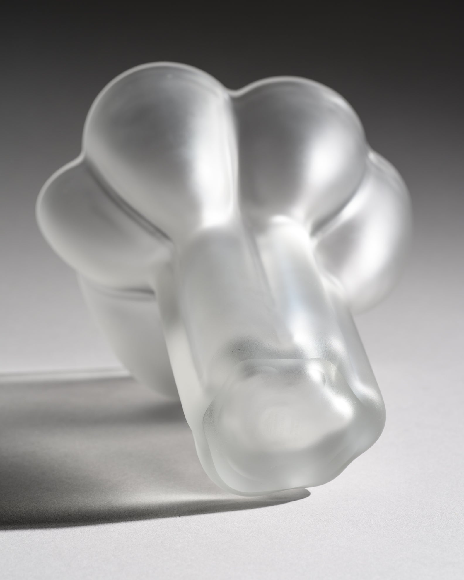 Petal-Rim Satin Glass Vase Duo - Tapio Wirkkala for Rosenthal, 1970s