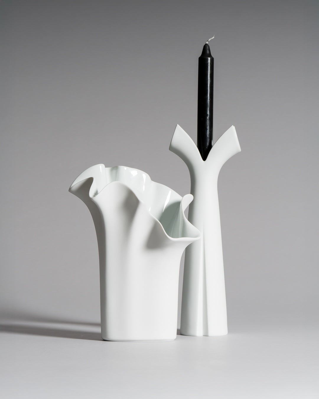 Vase & Candle Holder Duo – Lino Sabattini & Claus Josef Riedel for Rosenthal, 1970s