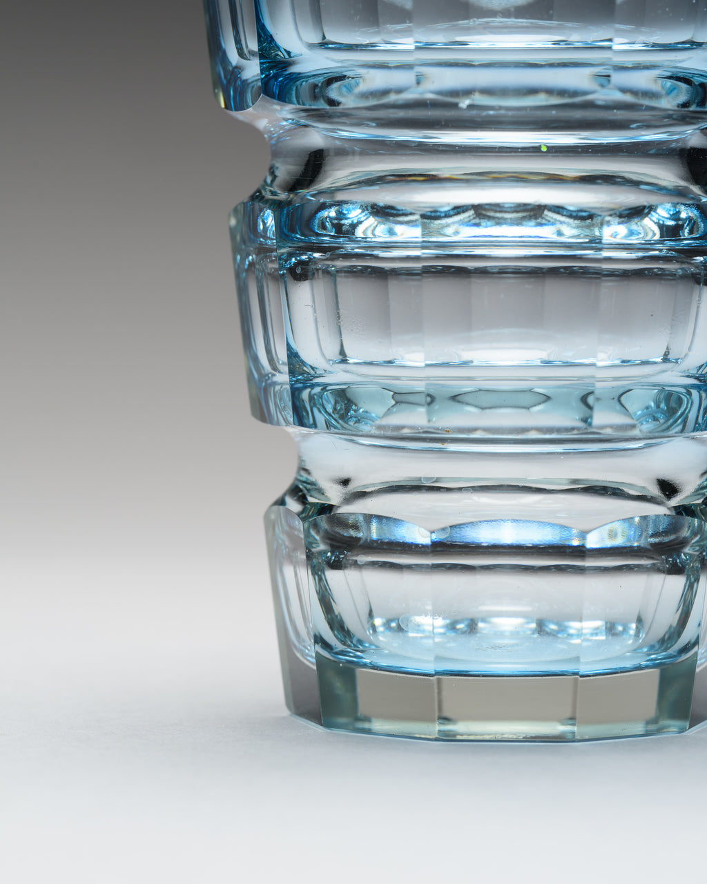 Blue Glass Vase – Moser, late 20th century