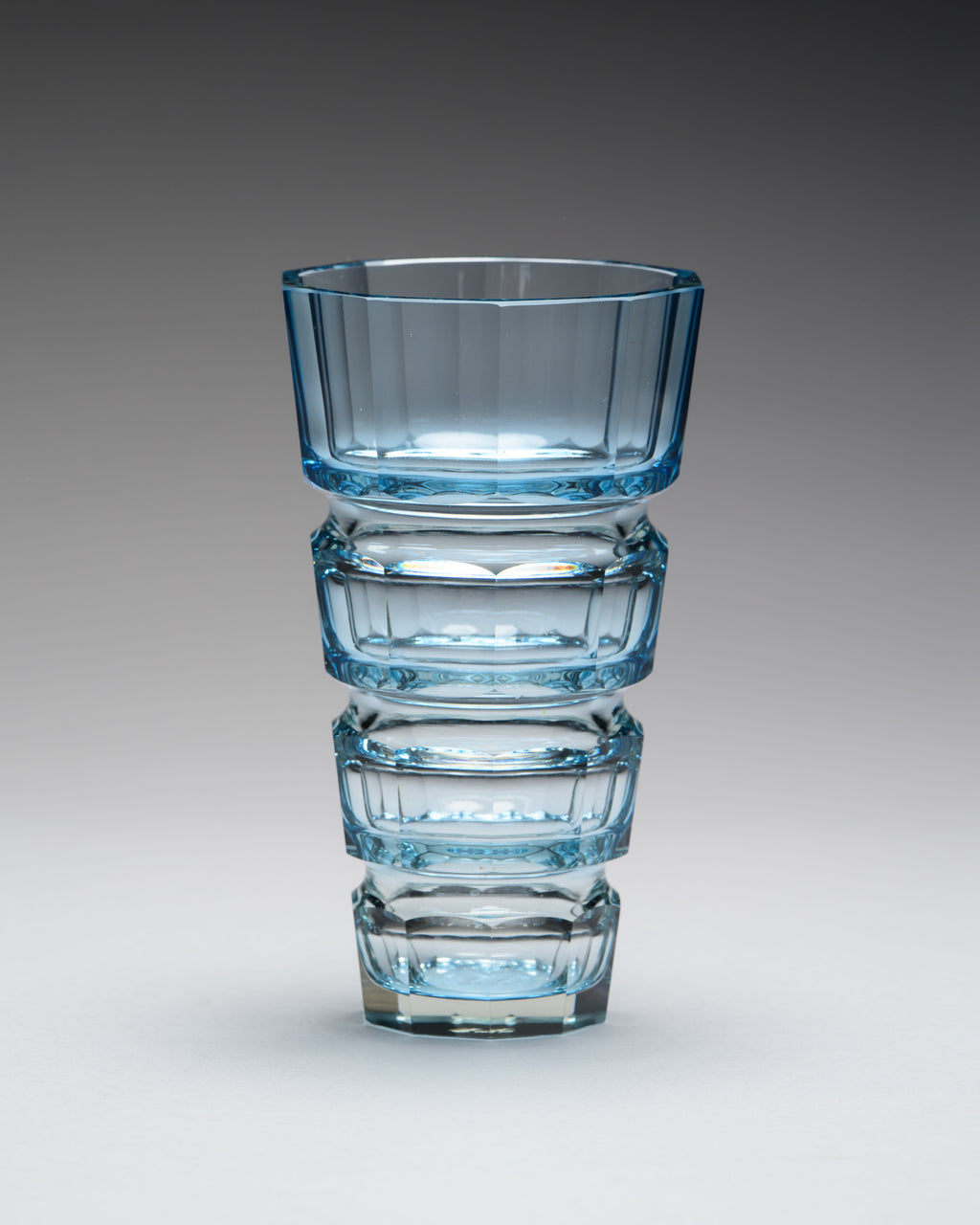 Blue Glass Vase – Moser, late 20th century