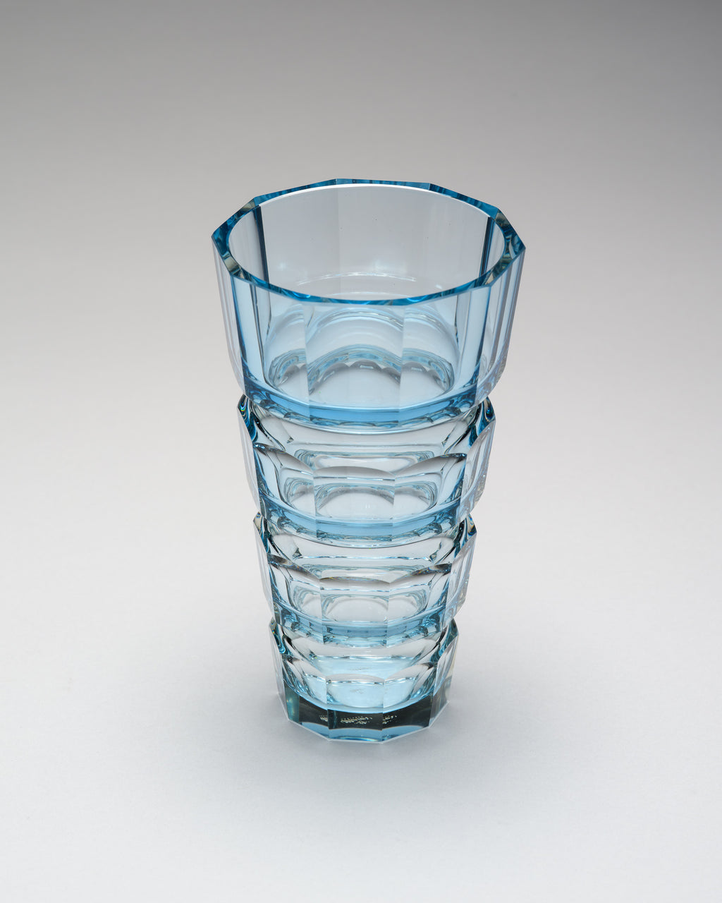 Blue Glass Vase – Moser, late 20th century