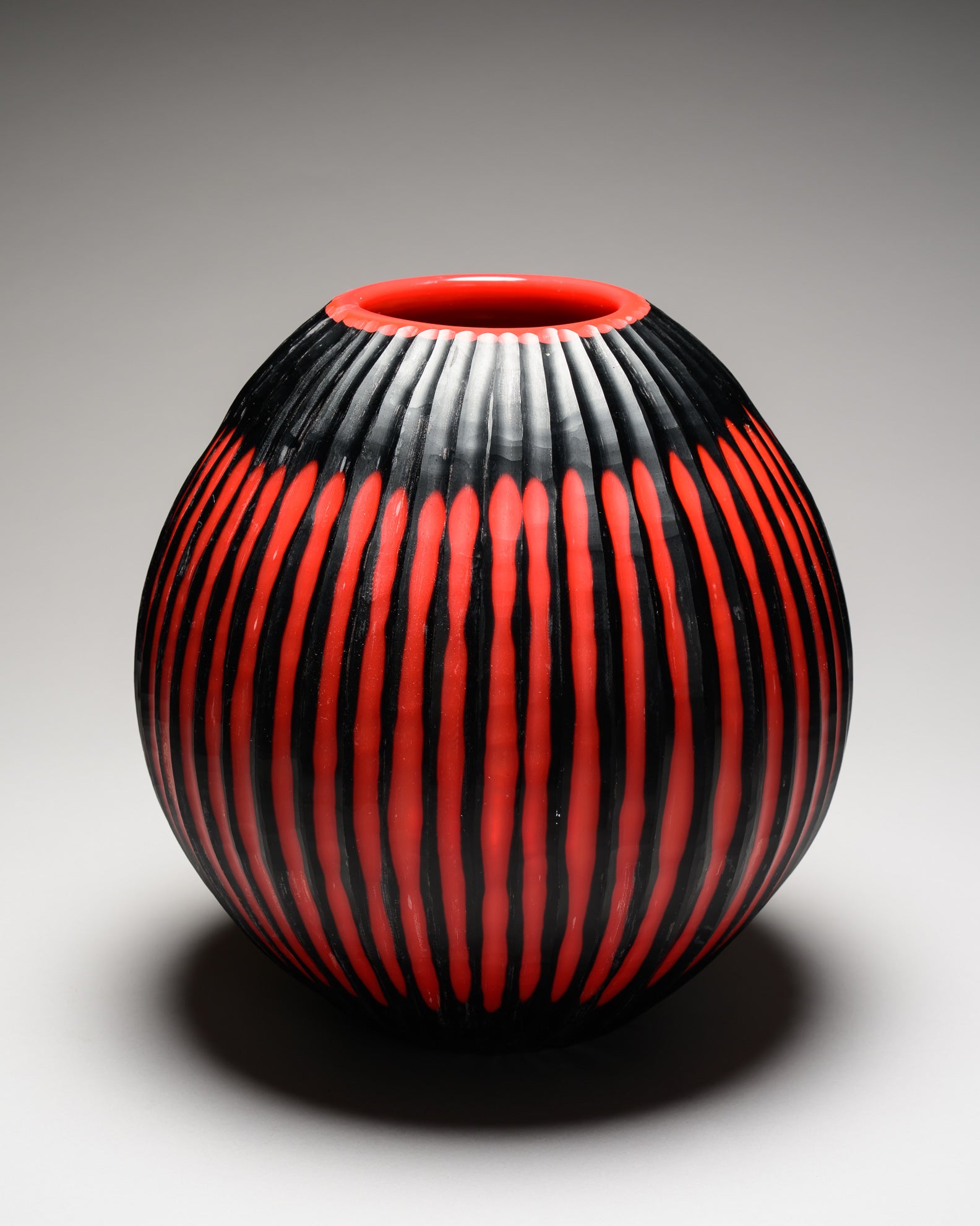 Battuto Vase – Murano studio glass, 1980s