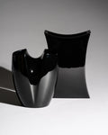 Glossy Black Porcelain Duo – Jan van der Vaart & Platt & Young for Rosenthal, 1980s