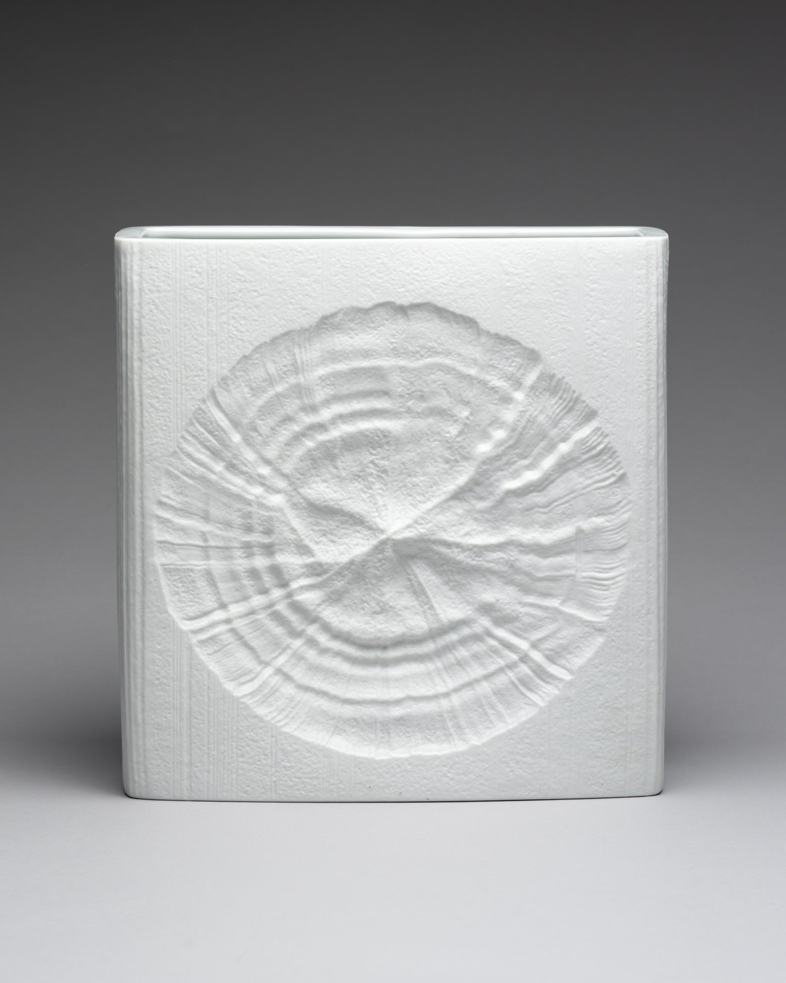 Fossil Relief Bisque Porcelain Vase - Martin Freyer for Rosenthal, 1960s–1970s