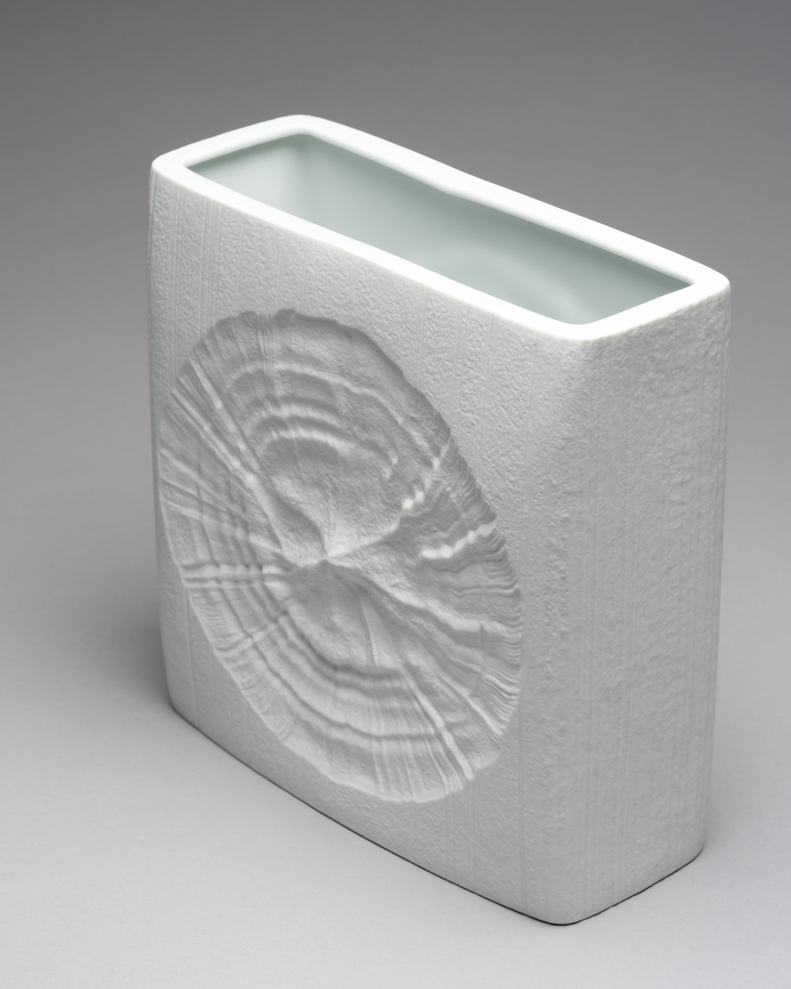 Fossil Relief Bisque Porcelain Vase - Martin Freyer for Rosenthal, 1960s–1970s