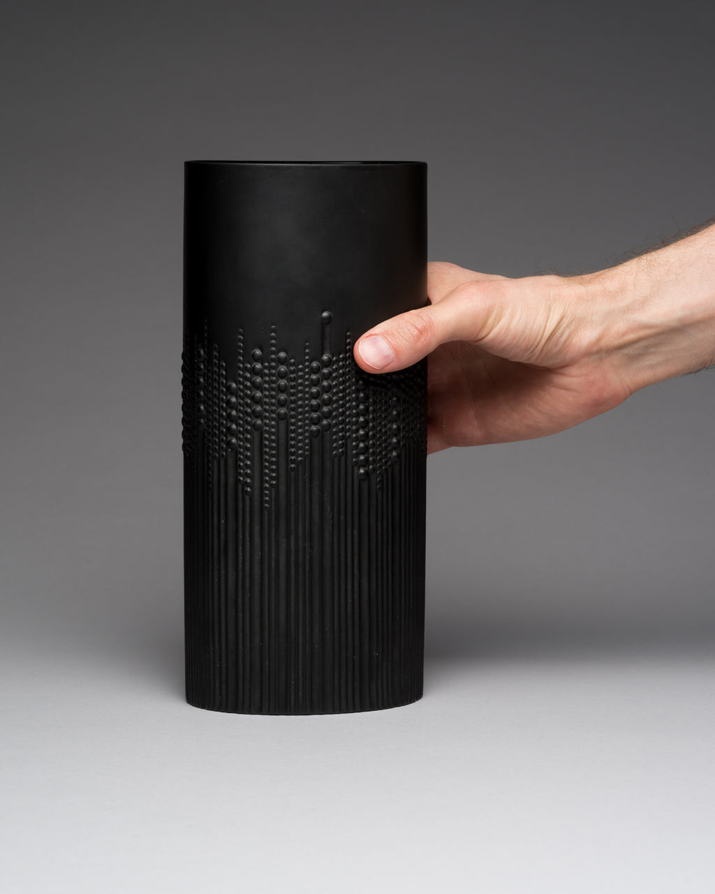 Textured Porcelain Noire Duo – Tapio Wirkkala for Rosenthal, Late 20th Century