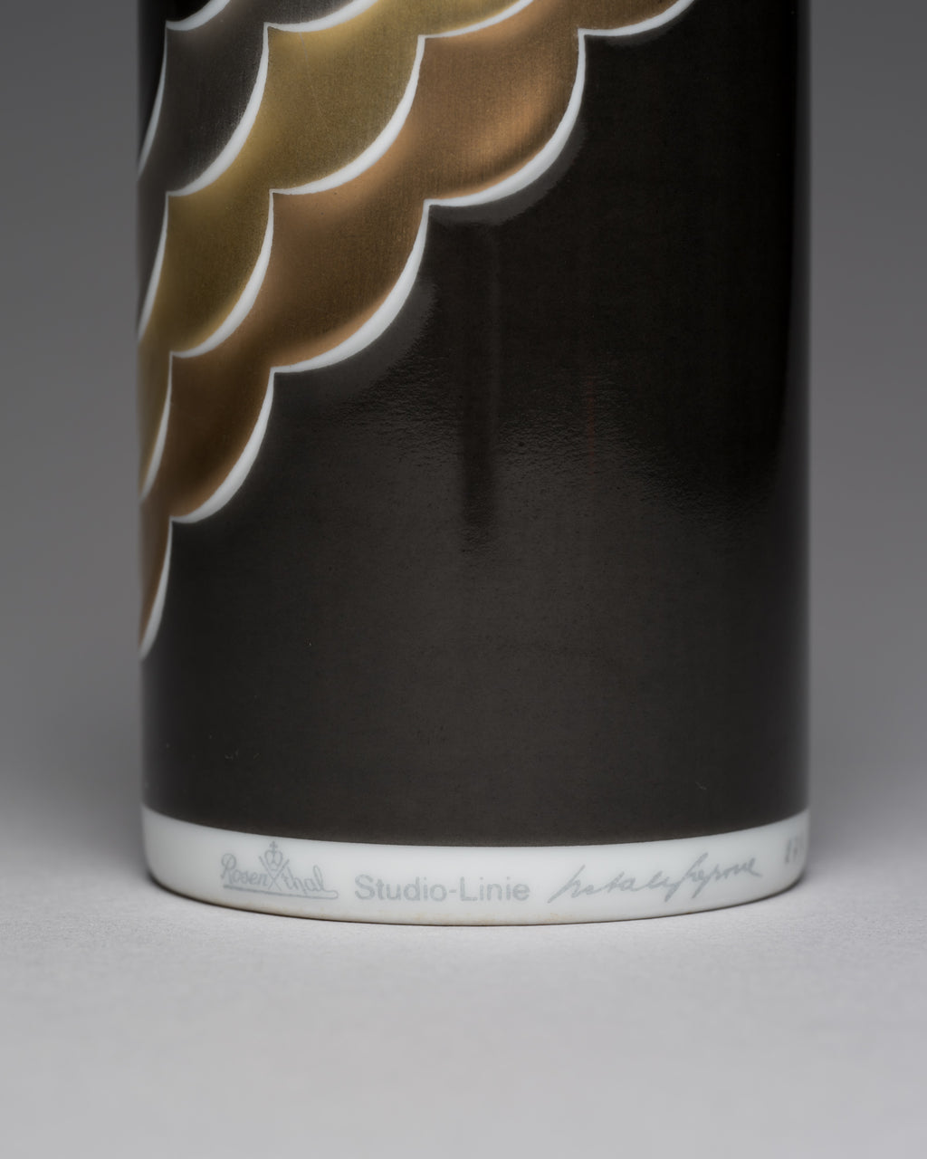 German vintage vase designed by Natale Sapone for Rosenthal, limited edition