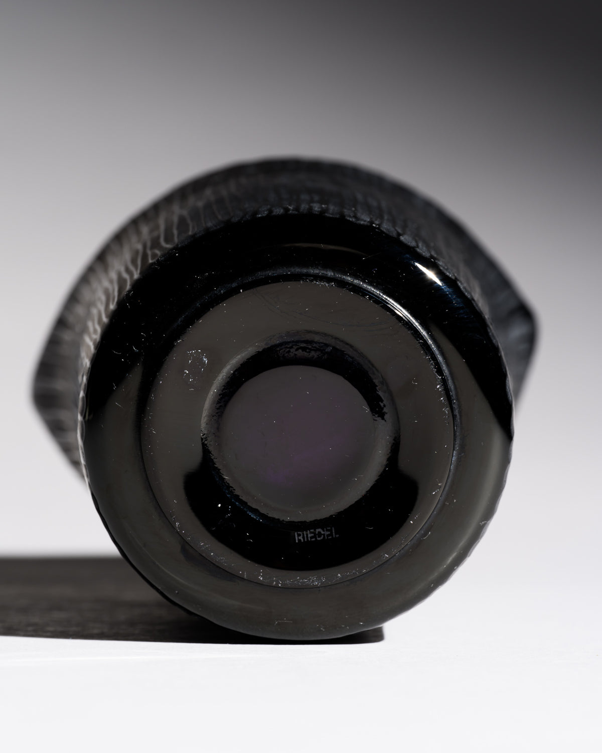 Black Art Glass Vase – Claus Josef Riedel for Riedel, 1970s–1980s