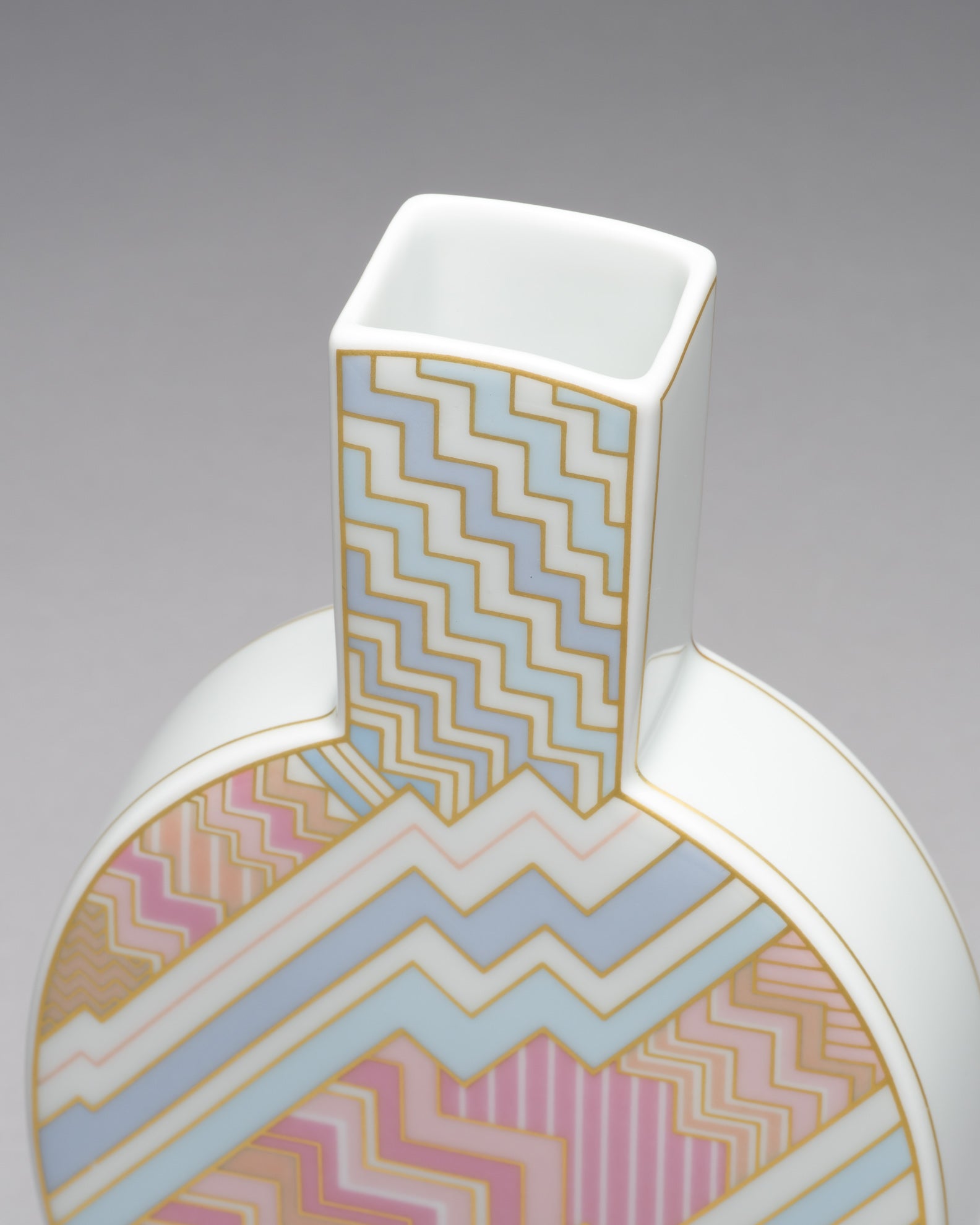 “Silhouette – Kelim” Vase & Box Trio – Rosemonde Nairac for Rosenthal, 1980s